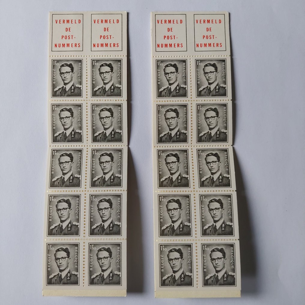 Belgien  - Baudouin Frimærkekort #1.0