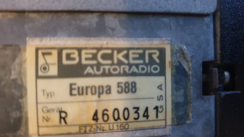 Becker Porsche Mercedes BMW - Europa 588 Αυτόματο ραδιόφωνο #2.1