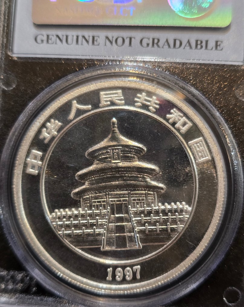 China. 10 Yuan 1997  'Panda'  (Sem preço de reserva) #4.3