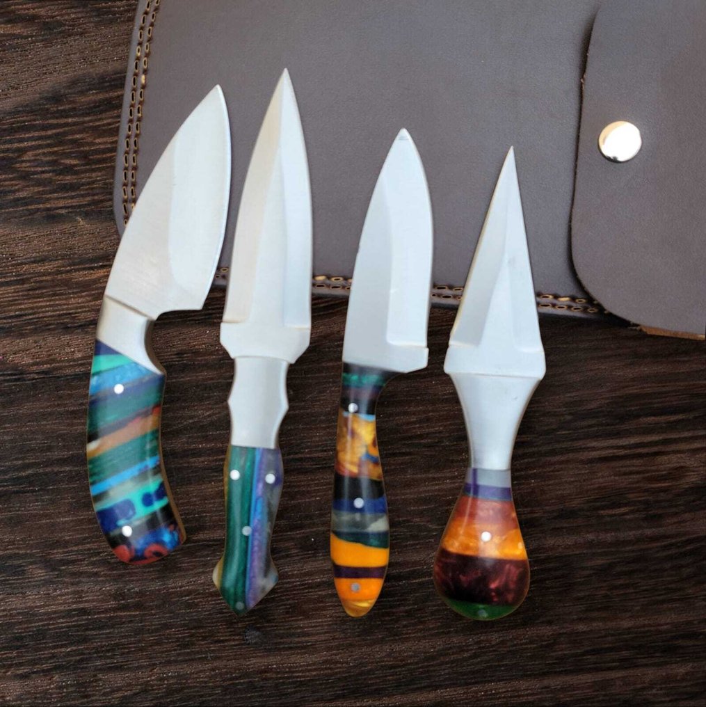 Hadel Stainless Bolster and Acrylic - Μαχαίρι κουζίνας - Carving knife - Χάλυβας - Ηνωμένες Πολιτείες - Υλικό λεπίδας Δαμασκού #4.3