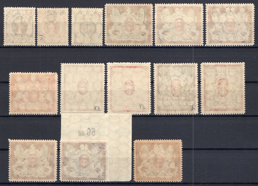 Danzig 1921/1922 - Partie Freimarken #1.0