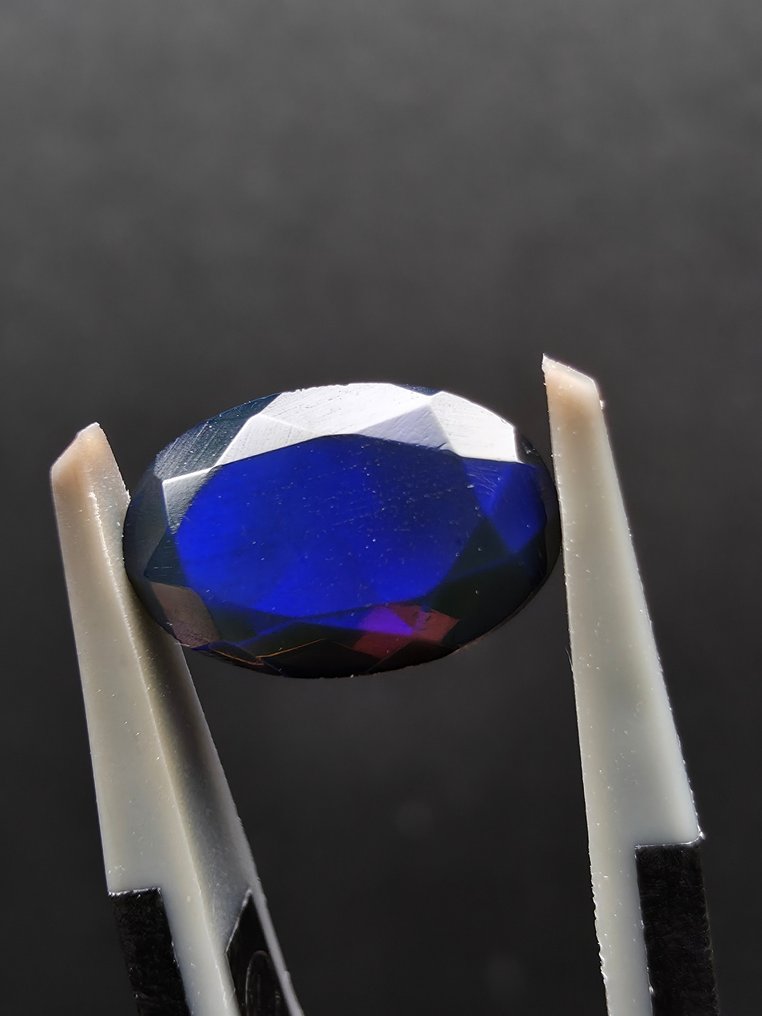 2,9 tcw schwarzer Opal facettiert- 0.58 g - (2) #3.2