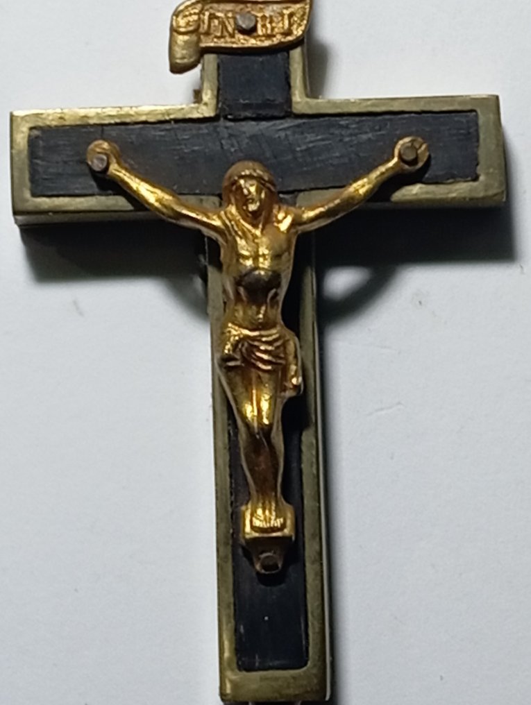  聖物匣 - 青銅色, 木 - 1850-1900 - 十字架圣物箱  #4.3