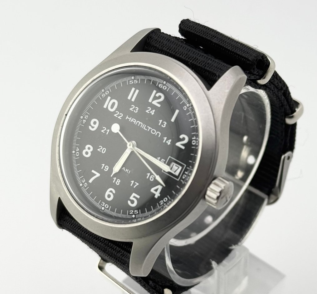 Hamilton - Khaki Field - Utan reservationspris - H684810 - Män - 2000-2010  #1.0