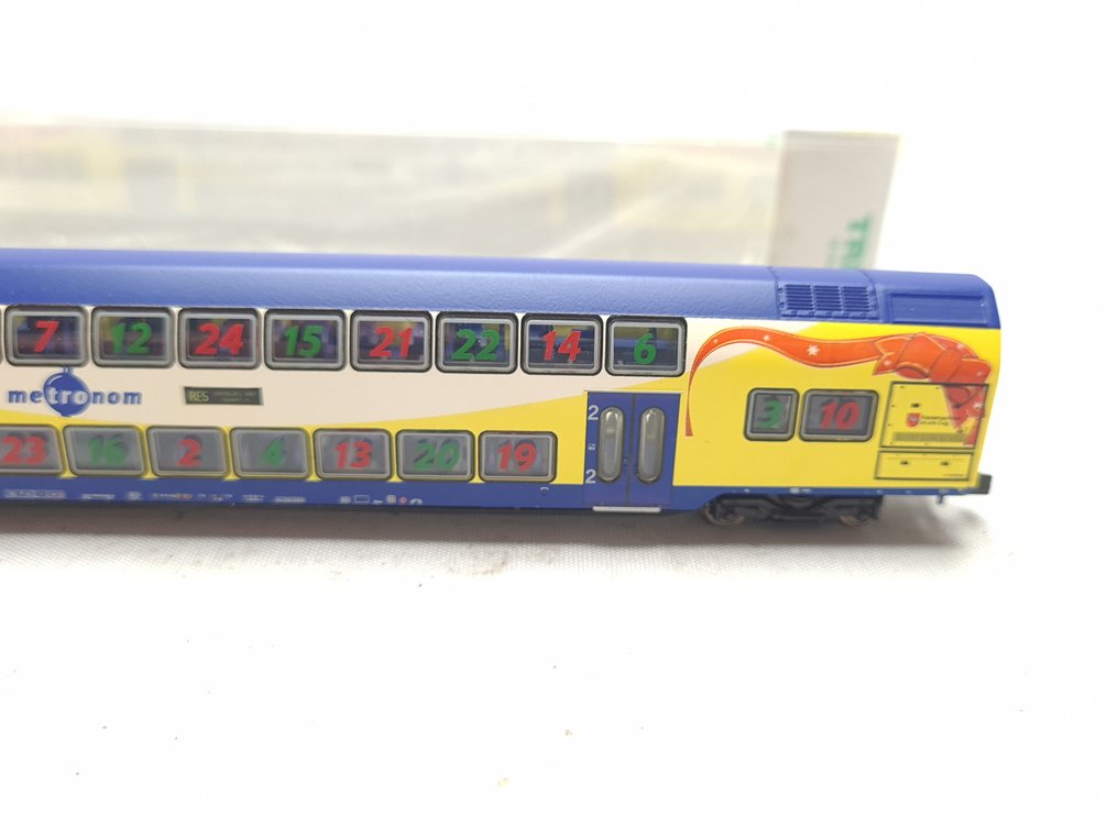Minitrix N - 15396 - 模型客運火車 (1) - DBdpza Dubbeldekker - Metronom #3.2