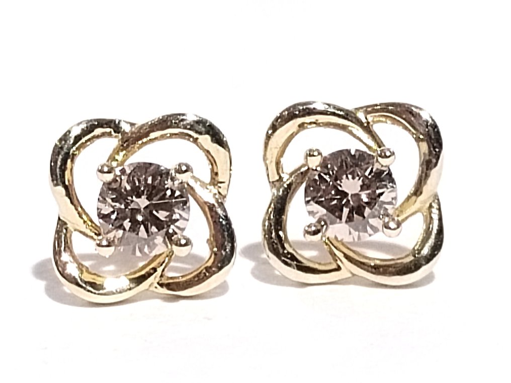 沒有保留價 - 耳環 - 18 克拉 黃金 -  0.20ct. tw. 鉆石 (天然)  #3.2