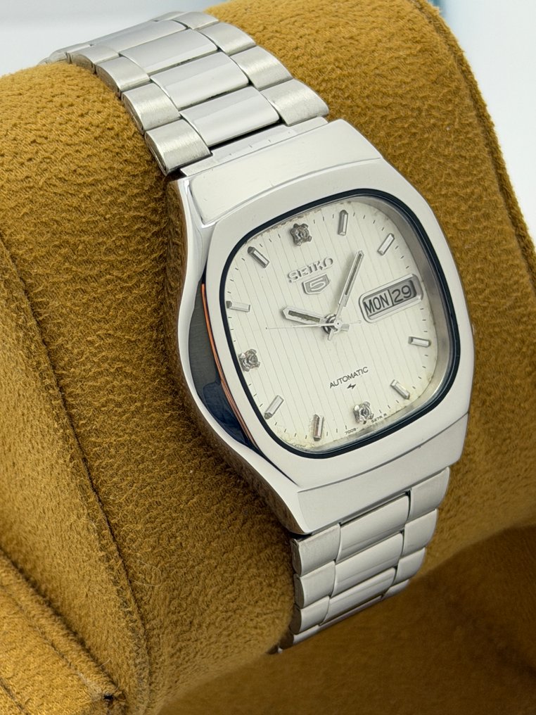 Seiko - 5 Automatic Day Date Diamond Index - χωρίς τιμή ασφαλείας - 7009-5180 - Άνδρες - 1960-1969  #4.3
