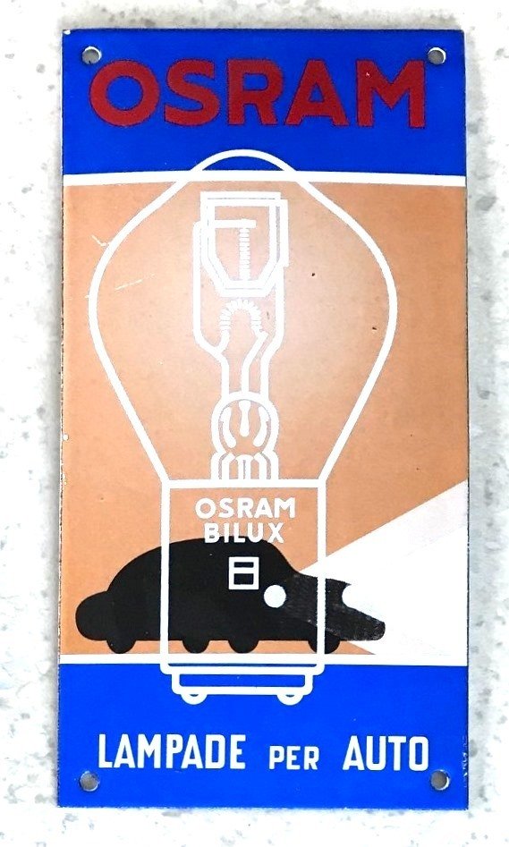 Osram, Veedol, MAN Diesel, La Giraffe - 一套4个搪瓷广告牌 - 廣告牌 (4) - 瑪瑙 #2.1