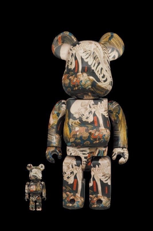 Medicom Toy - Bearbrick Utagawa Kuniyoshi The Haunted Old Palace at Soma  400% 100% #1.0