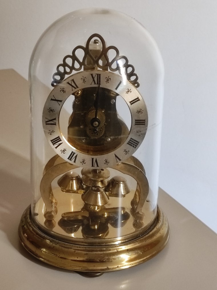 周年纪念时钟 - Aug. Schatz & Sohne -  艺术装饰 黄铜 - 1970-1980 #1.0