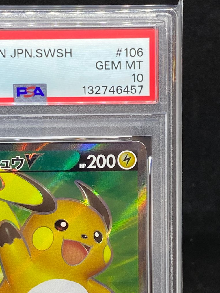 Pokémon - 1 Graded card - Raichu V #106/100 SR Πλήρης τέχνη - PSA 10 - Sword & Shield #2.1