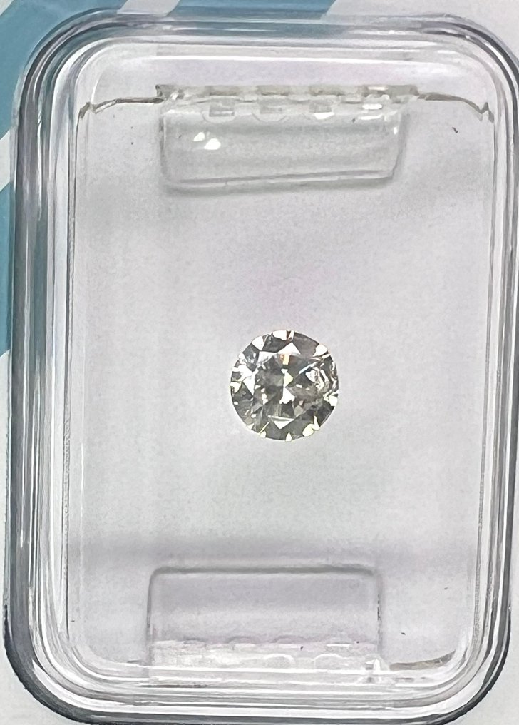 没有保留价 - 1 pcs 钻石  (天然)  - 0.30 ct - 圆形 - J - I2 内含二级 - 国际宝石研究院（IGI） #1.0