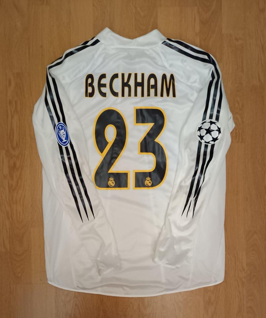 Real Madrid - Ligue de Champions - David Beckham - 2005 - Maillot de foot #1.0