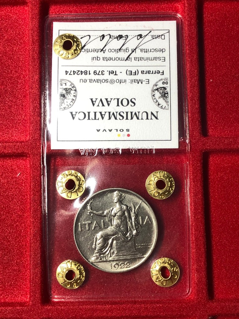 Italia, Regno Vittorio Emanuele III. 1 Lira 1922 (Senza prezzo di riserva) #3.2