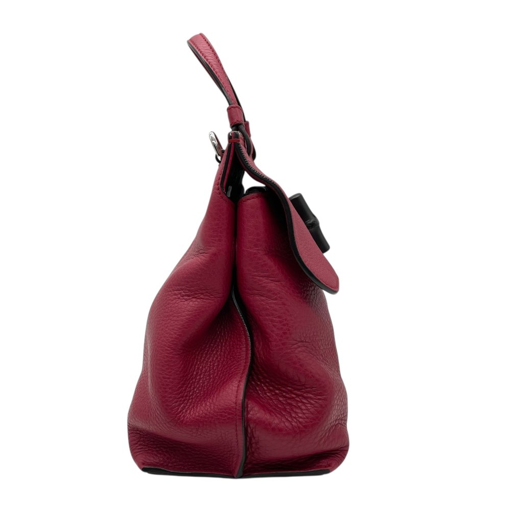 Gucci - Bamboo Daily Leather Top Handle Handbag with Bamboo Turn Lock - Τσάντα #4.3