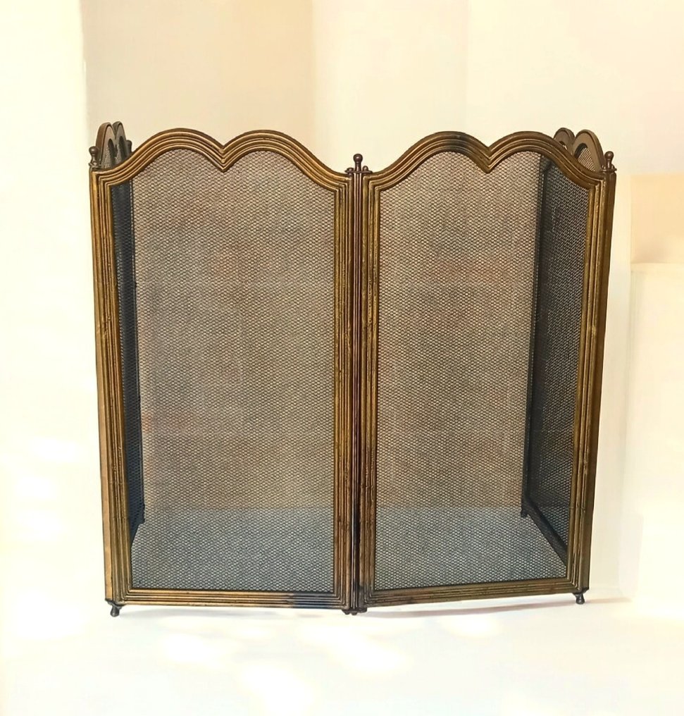 壁爐配件 - Pare-Feu Style Néoclassique - 鍍金黃銅 #1.0