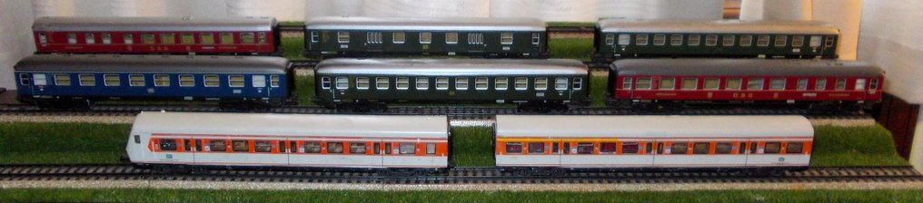 Märklin H0轨 - 火车车厢模型 (8) - 4185, 4184, 4026, 4022, 4024 e 4027 - DB #1.0