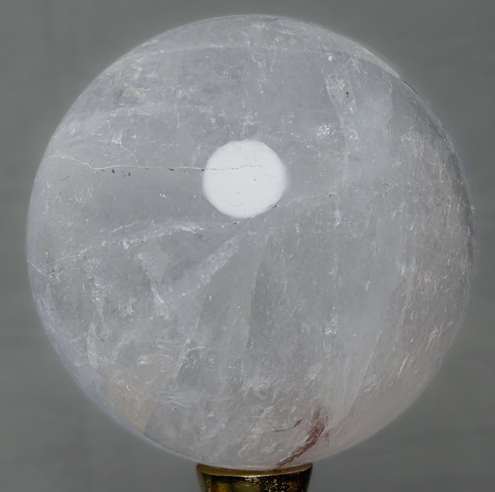 精细的山水晶球 水晶 - 高度: 12.23 cm - 宽度: 12.23 cm- 2480 g #1.0