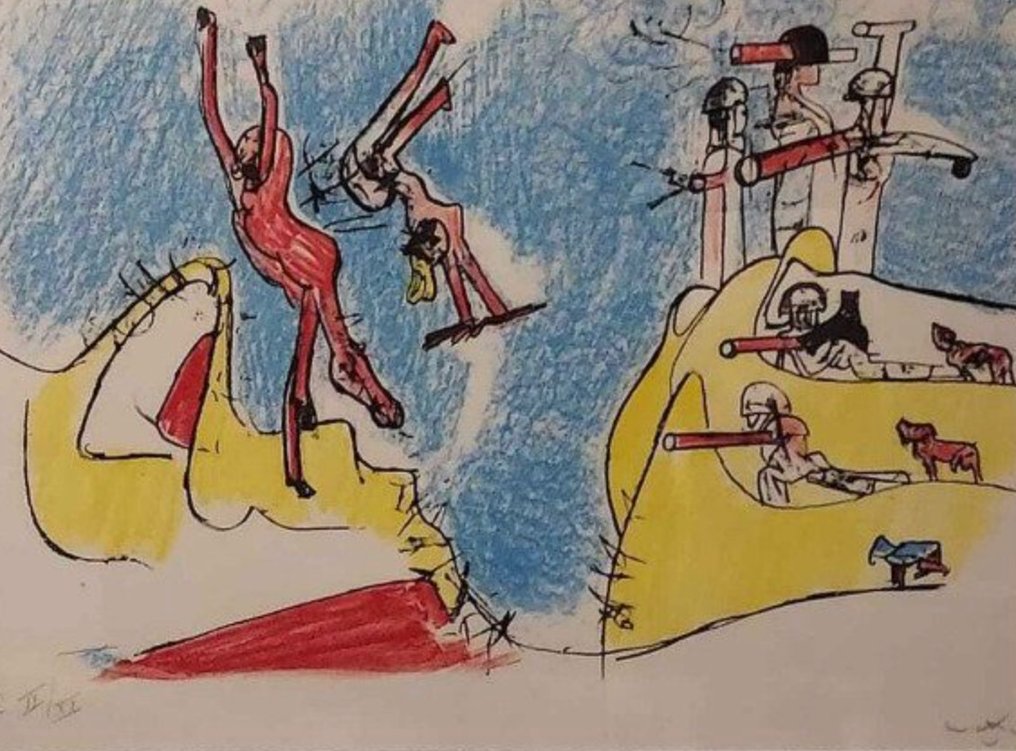 Roberto Matta (1911-2002) - HAD A GREAT FALL  ( 1965) #1.0