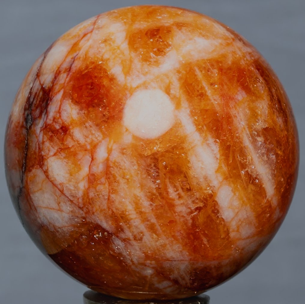 红火石品质球体 球体 - 高度: 7.45 cm - 宽度: 7.45 cm- 560 g #1.0