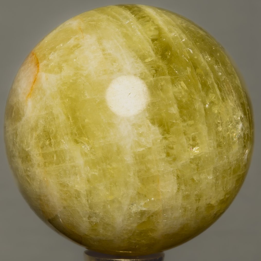 Good Quality Large Citrine crystal sphere Crystal - Height: 9.74 cm - Width: 9.74 cm- 1240 g #4.3