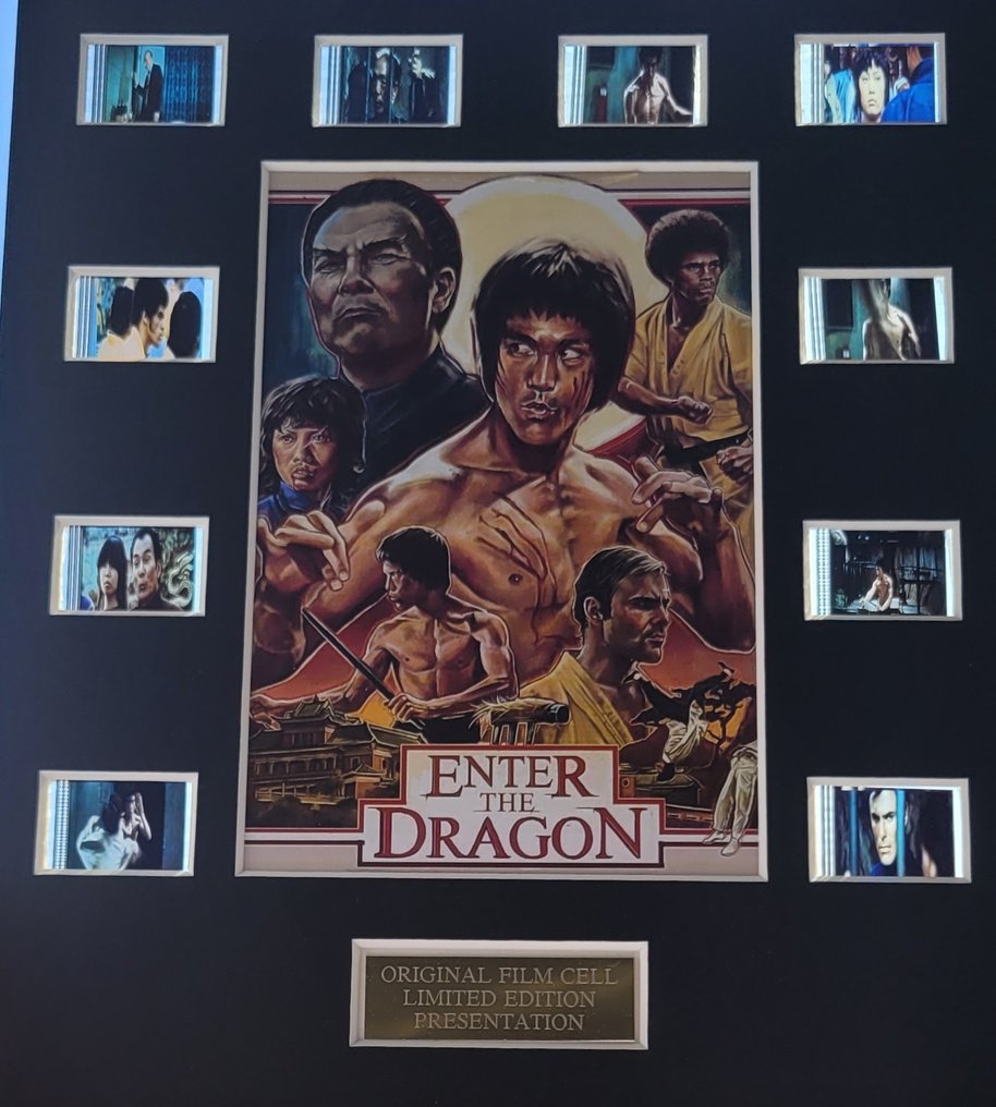 Bruce Lee - Enter The Dragon - Framed Film Cell Display with COA #1.0