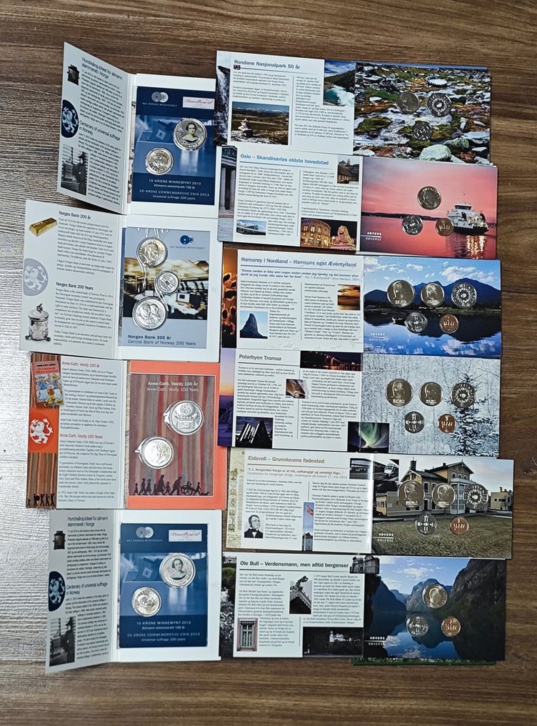 Norvège. 10 BU sets of Krone 2007-2020 (Sans prix de réserve) #2.1