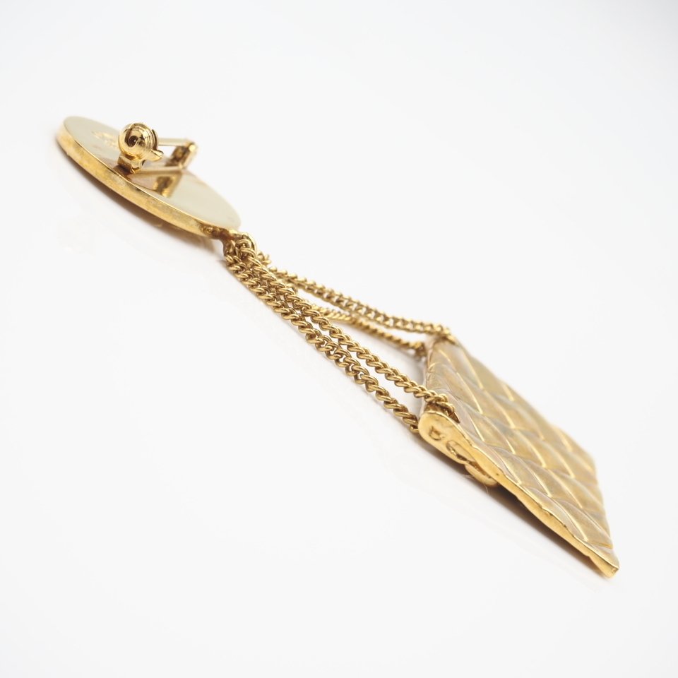 Chanel - Placat cu aur - Broșă - Bag Charm Style #3.2
