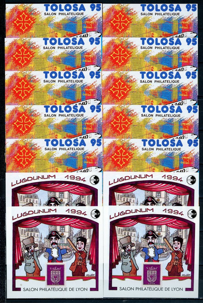 Γαλλία  - CT2 Bel σύνολο 30 μπλοκ ** NON DENTELES CNEP, κόστος 2150 ευρώ. #1.0