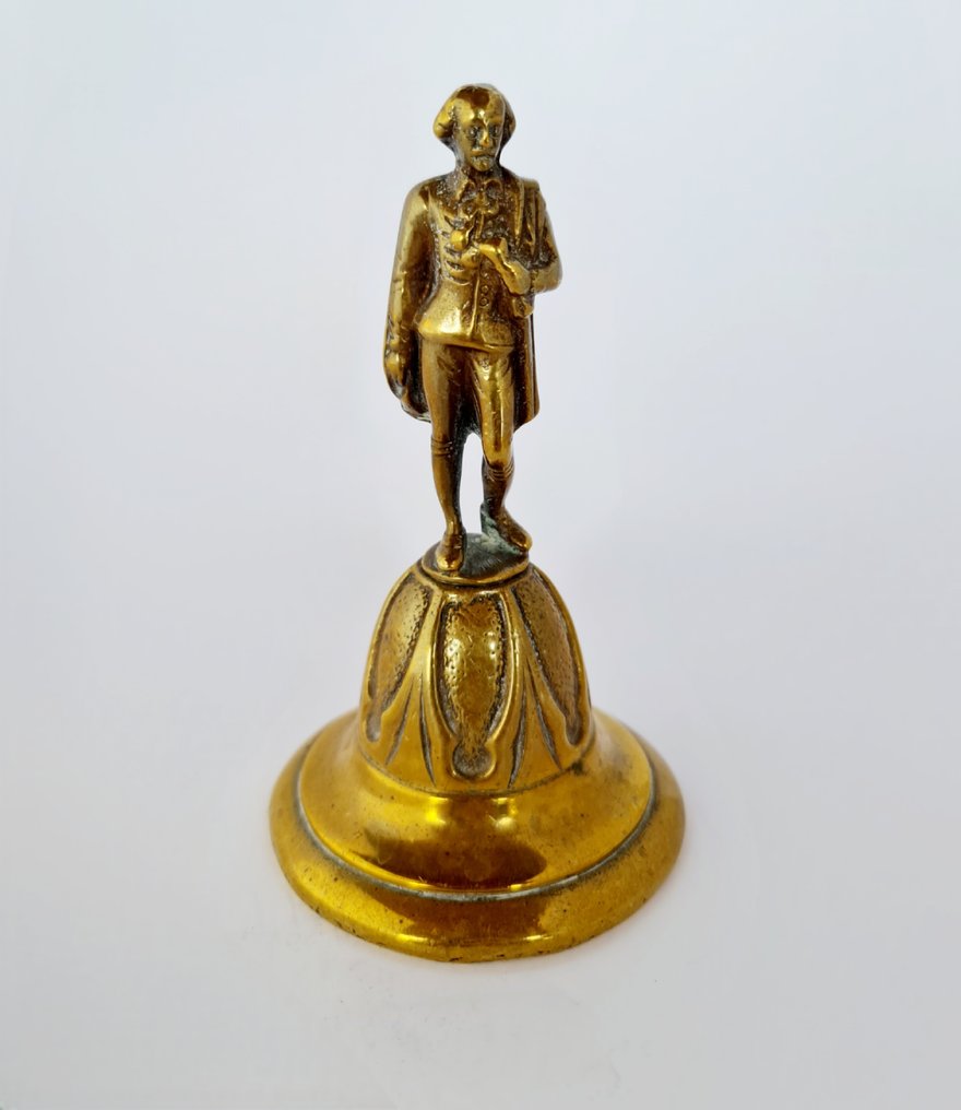 裝飾鐘 - 古董威廉·莎士比亚铜钟 - 法國 #1.0