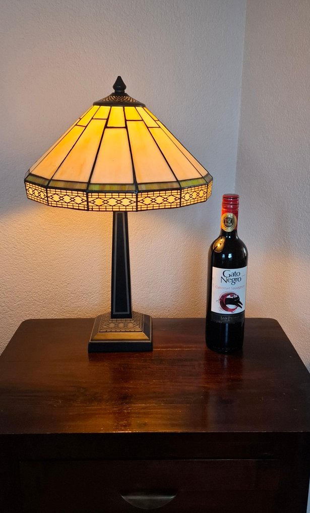 Massive - Lampe de table - Verre dans le sang - style Tiffany #1.0