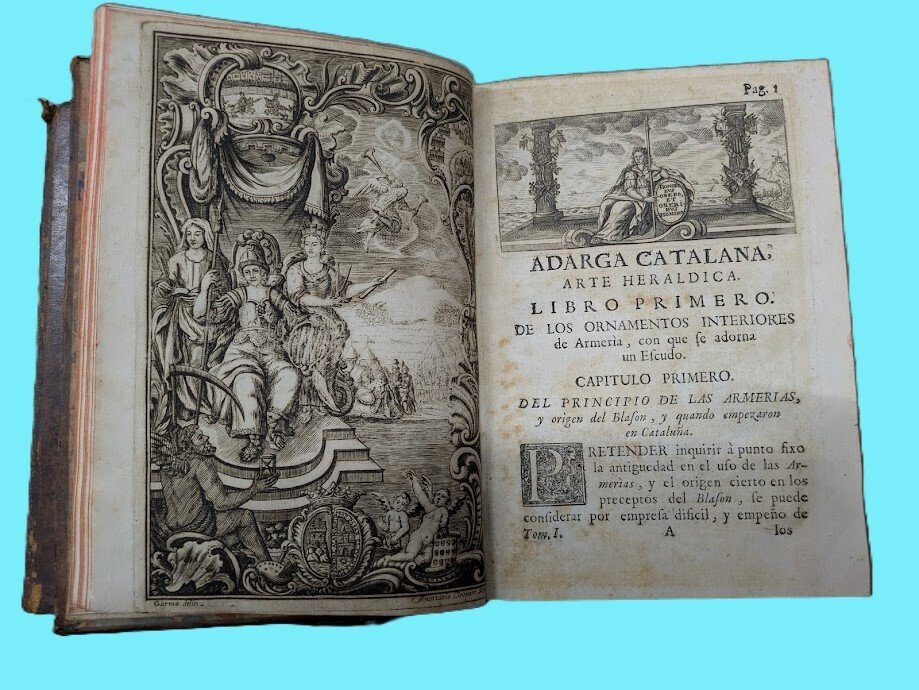 D. Francisco Xavier de Garma - Adarga catalana, arte heraldica - 1753 #1.0