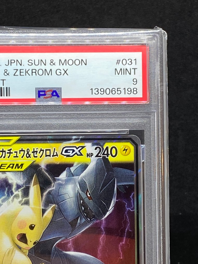 Pokémon - 1 Graded card - Pikachu, Zekrom #031/095 RR - PSA 9 - Sun & Moon #2.1