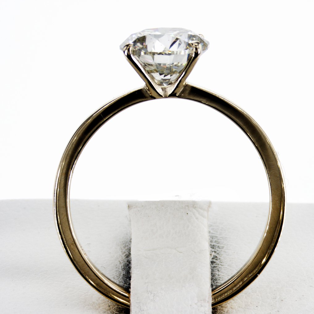 χωρίς τιμή ασφαλείας - Δαχτυλίδι αρραβώνων - 14 καράτια Κίτρινο χρυσό -  2.05ct. tw. Διαμάντι (Φυσικό) #1.0