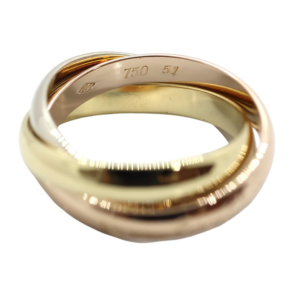 Cartier - 戒指 - Trinity - 18 克拉 玫瑰金, 白金, 黃金 #2.1