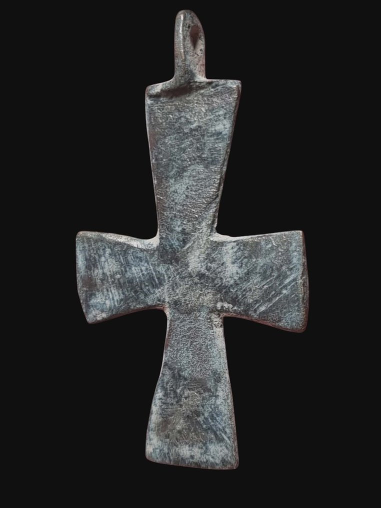 Wikingerzeit Bronze, Atemberaubendes Cross Anhänger  (Ohne mindestpreis) #1.0