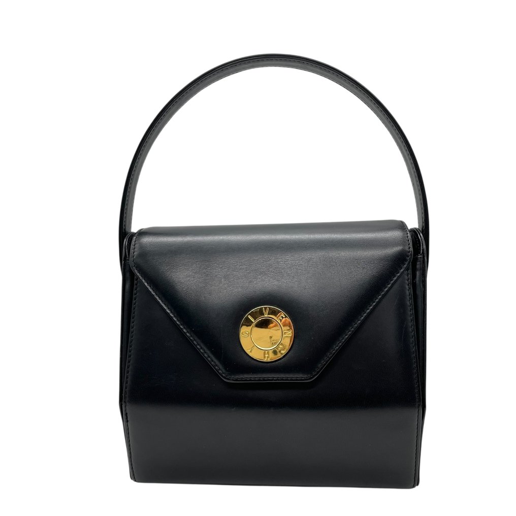 Givenchy - Vintage Top Handle Formal Handbag Calfskin Leather Gold Hardware - Borsa a mano #1.0