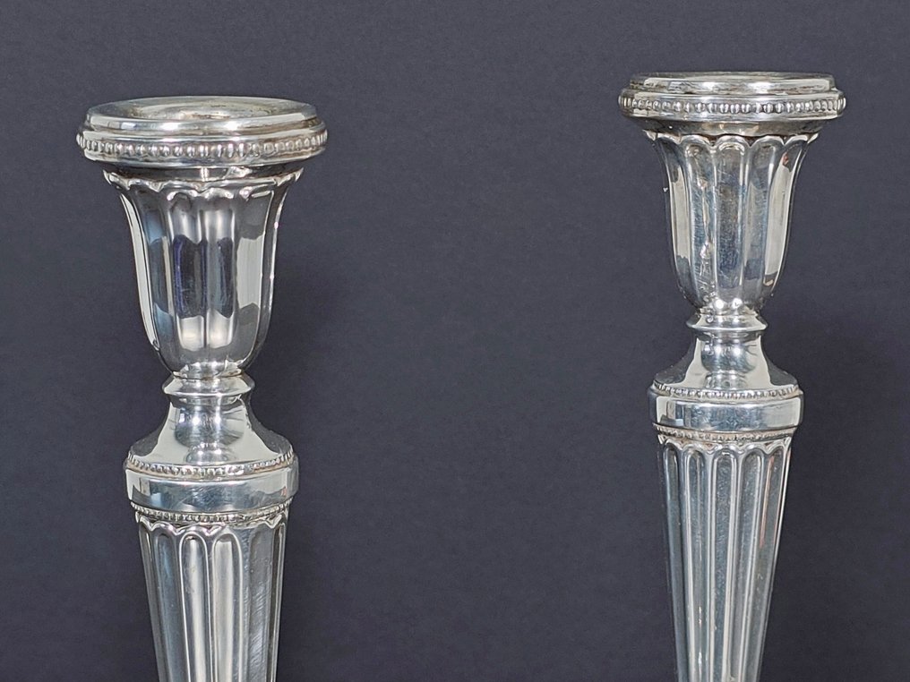 Lysestake (2) - .925 sølv - Ingen reserve #2.1