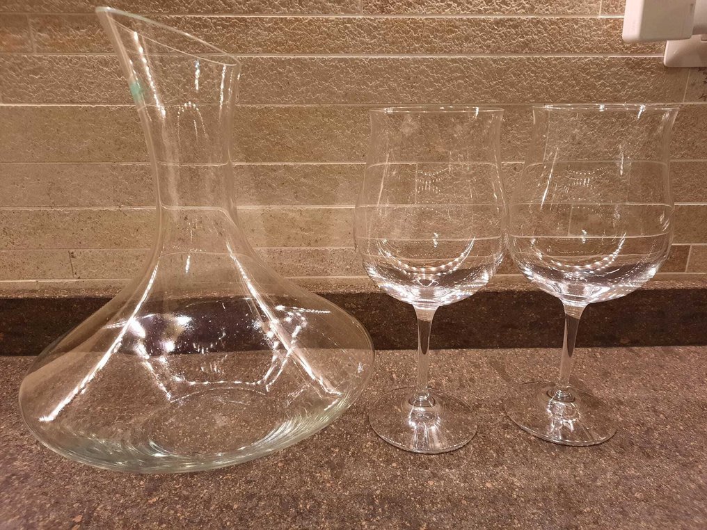 Cristallerie de Vence - 醒酒器 (3) - 水晶 - 葡萄酒品鉴设置。 #2.1