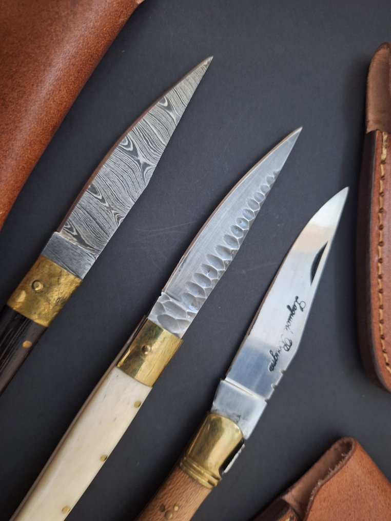 K.Roman K.Romain - 厨刀 - Kitchen knife set -  意大利 Pattada 厨房刀具设计师手工制作精品店 - 钢, 木, 角, 地中海水牛角铜不锈钢锻造 - 法国 - 由 K Romain 设计 #2.1