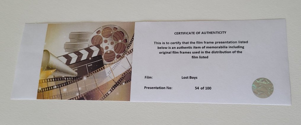 The Lost Boys - Framed Film Cell Display with COA #2.1