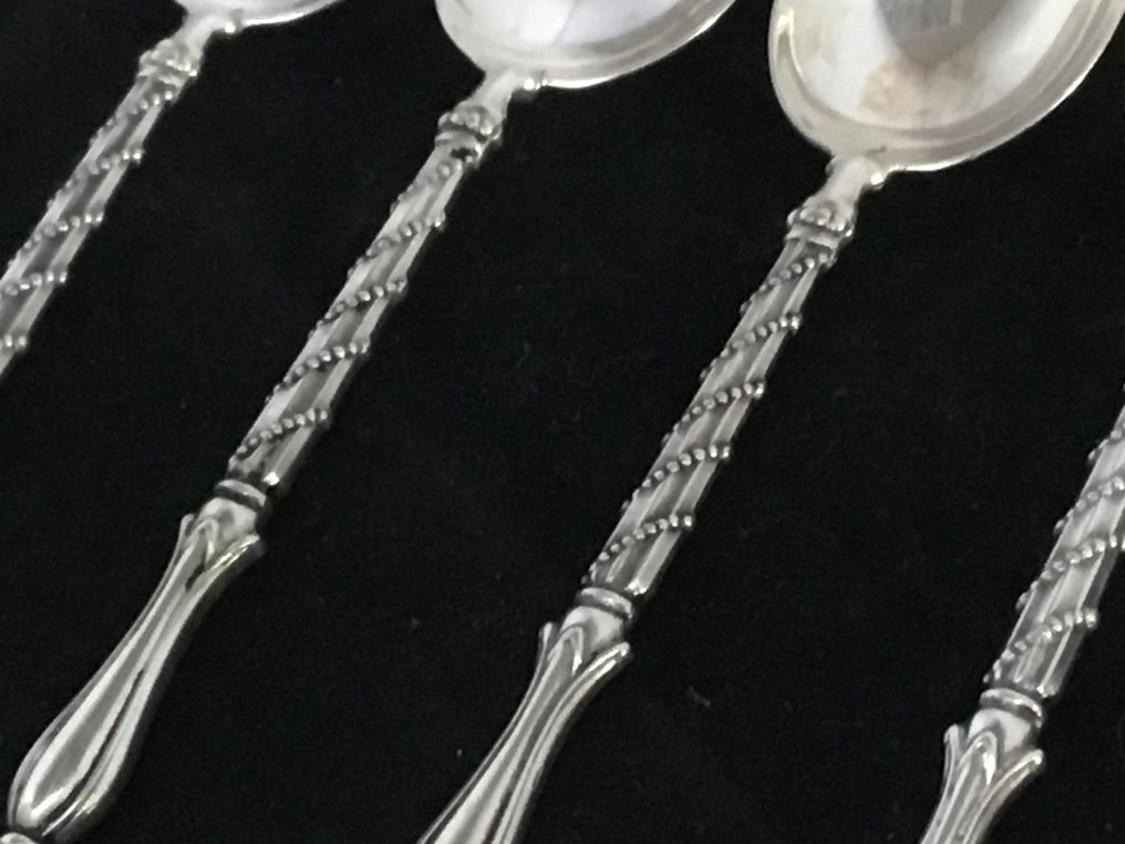 Tea spoon (11) - Silver - Niekerk model Kroon #4.3