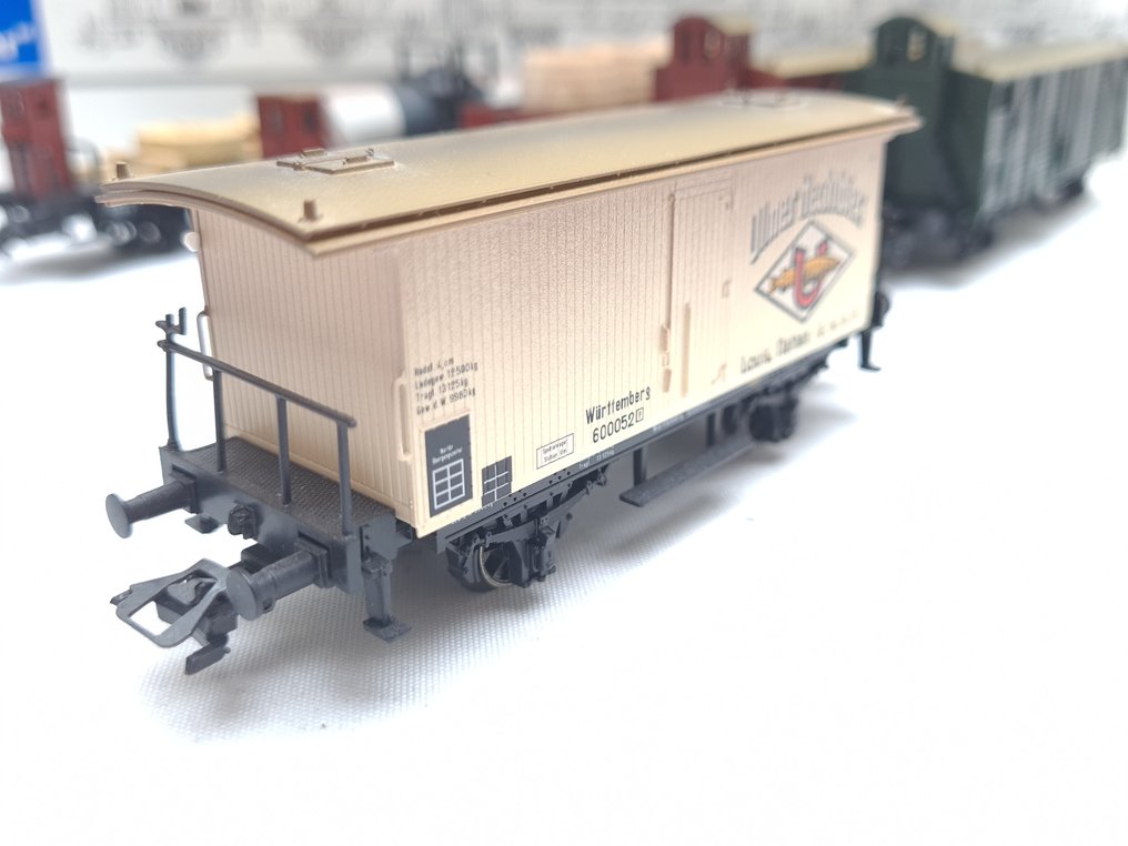 Märklin H0 - 45103 - Σετ τρένου μοντελισμού μεταφοράς εμπορευμάτων (1) - 6-τμχ σετ ειδικής έκδοσης 'Οι Παλιοί Württemberger' - K.W.St.E. #4.3