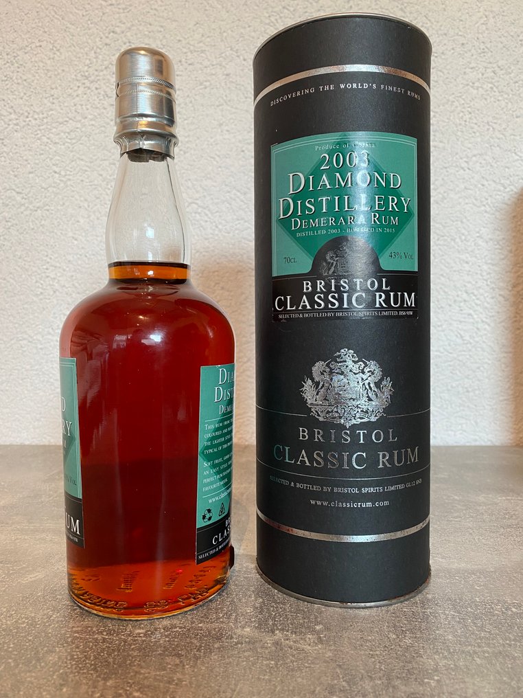 Diamond 2003 Bristol Classic Rum - Demerara Rum   - b. 2015  - 70 cl #3.2