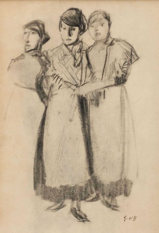 George Hendrik Breitner (1857-1923) - Drie meisjes #1.0