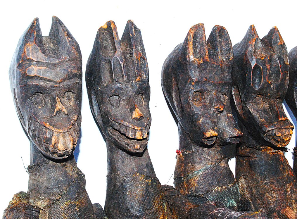 Puppen der Santal oder Rajbanchi 26 x 24 cm Nepal Indien - Nepal (Ohne mindestpreis) #4.3