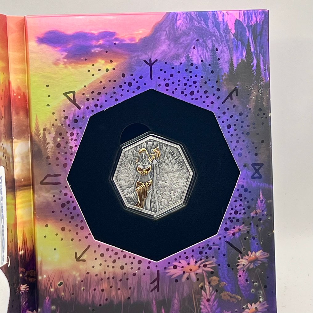 Germany. 5 Mark 2025 – Witchcraft Series: Herbalist Ritual – 1 oz Silver coin – Ag .999 – Gilded #4.3