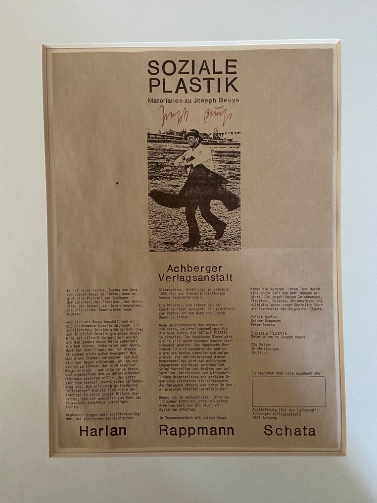 Joseph Beuys (1921-1986) - Soziale Plastik - Achberger Plakat #3.2