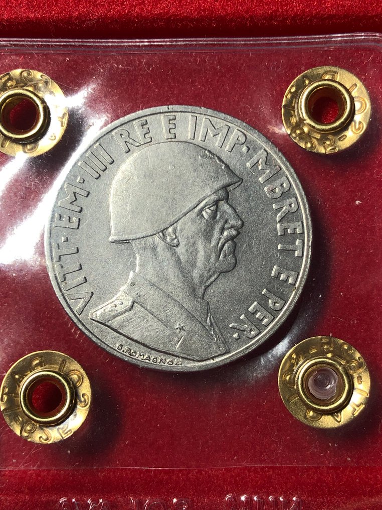 Albanië (Italiaans protectoraat) Vittorio Emanuele III. 1 Lek 1939 XVIII  (Zonder minimumprijs) #1.0