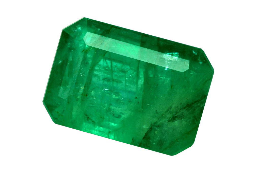 χωρίς τιμή ασφαλείας Πράσινο, Μπλε Σμαράγδι  - 3.91 ct - Instituto Gemólogico Español (IGE) #2.1